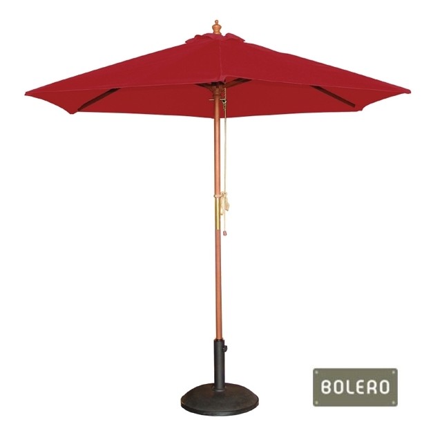 Parasol spécial terrasse de café rond ø 3 mètres avec poulie