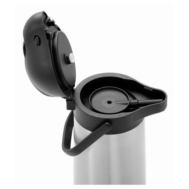 Pichet à Pompe Isotherme - THERMOS - 2,2L - Inox - Pour Adultes - Pratique Et élégant - Maison