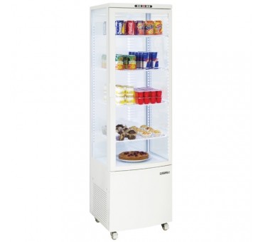 Vitrine réfrigérée Casselin 235 litres sur roulette Vitrine réfrigérée Casselin 235 litres sur roulette