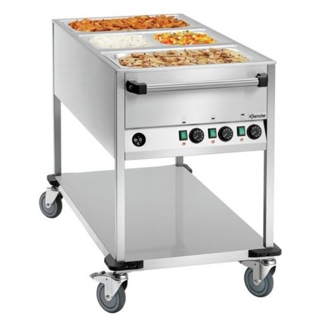 Chariots bain-marie GN avec eau Bartscher