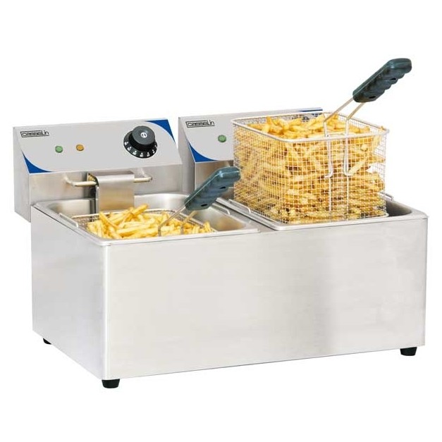Friteuse électrique professionnel 2 x 8 litres Casselin