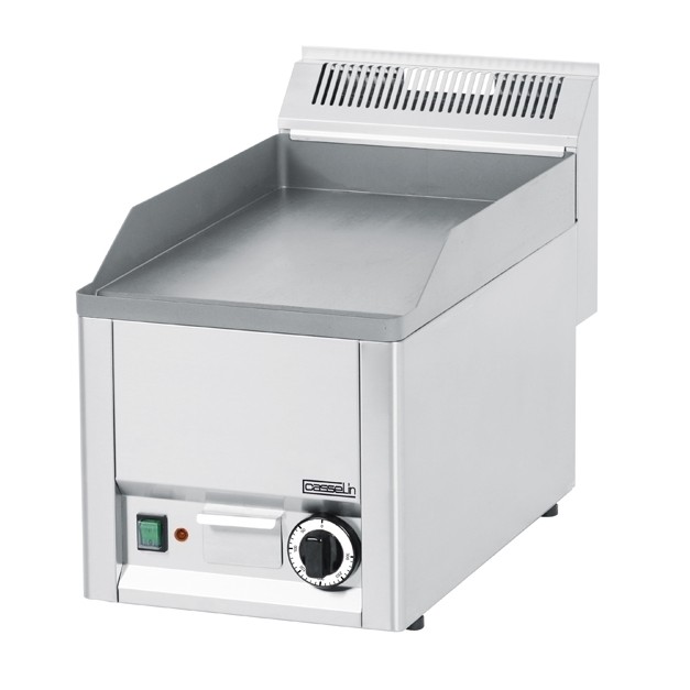 Snacker électrique professionnel avec plaque en fonte de 30 cm lisse Casselin