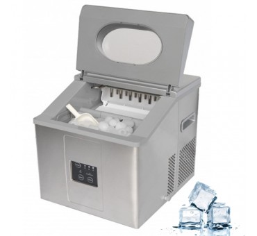 Machine à glaçons de comptoir inox 15 kg Machine à glaçons de comptoir inox 15 kg