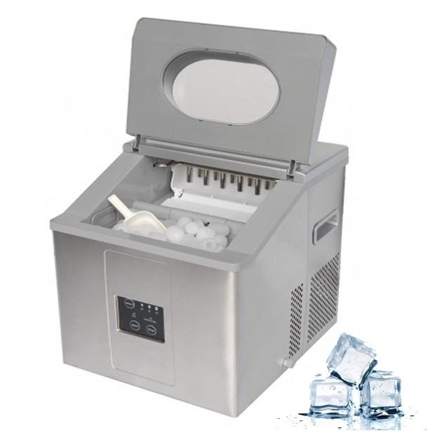 Machine à glaçons de comptoir inox 15 kg