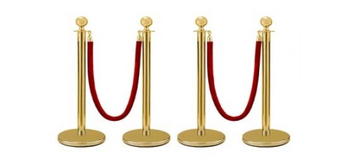 Poteau guide-file professionnel | Barrière à sangle, gestion de file CHR