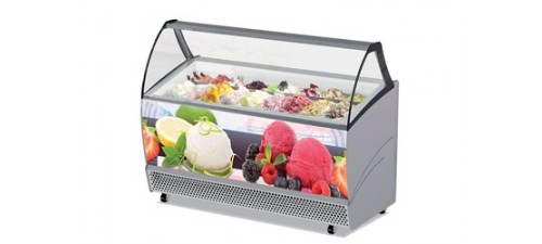 Vitrines à glace pro : glaces, sorbets, service rapide