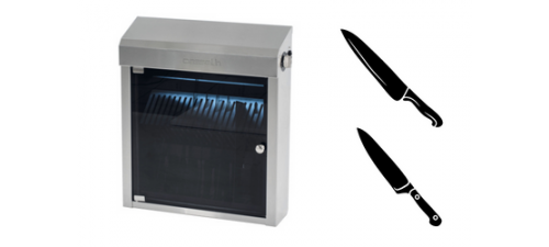 Armoire de stérilisation couteaux UV professionnelle | 10 à 20 couteaux CHR