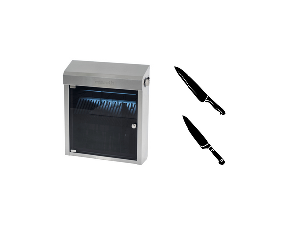 Armoire de stérilisation couteaux UV professionnelle | 10 à 20 couteaux CHR