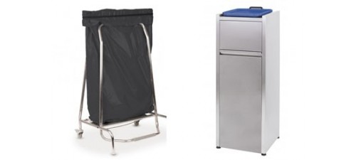 Poubelle professionnelle CHR | Inox, push, porte-sac, tri sélectif