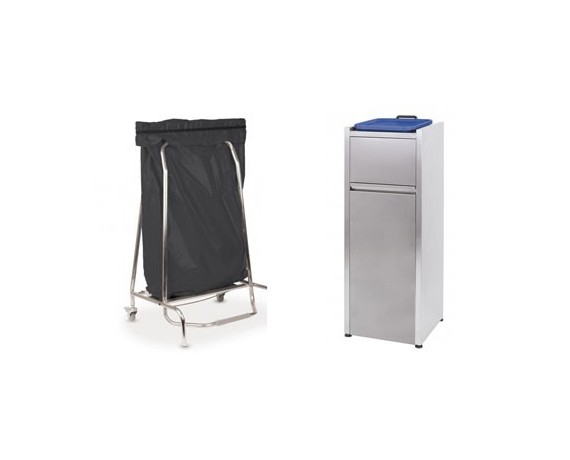 Poubelle professionnelle CHR | Inox, push, porte-sac, tri sélectif