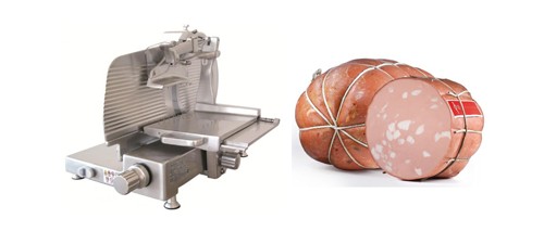 Trancheuse à jambon professionnelle verticale pour la viande et la charcuterie