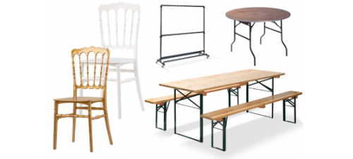 Mobilier événementiel professionnel : tables, chaises et manges-debout | Cuisine des Pros