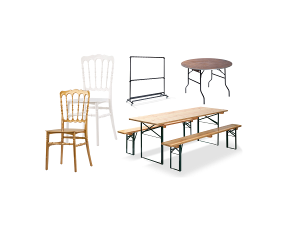Mobilier événementiel professionnel : tables, chaises et manges-debout | Cuisine des Pros