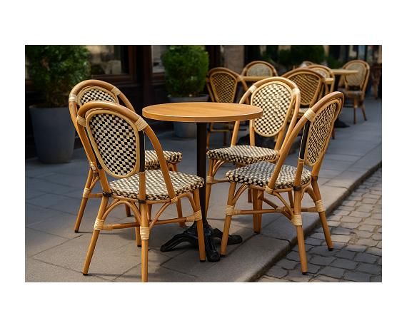 Tables de bistrot et tables de terrasse