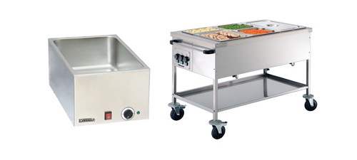 Bain-marie professionnel CHR | Chariot bain-marie, bain-marie de table, bain-marie à sauce